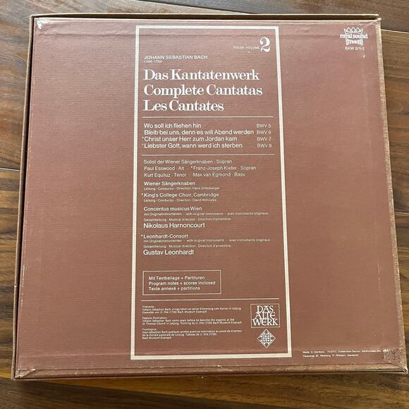 J.S. Bach Das Kantatenwerk Complete Cantatas Vol 2 LP Box Set Telefunken - Picture 10 of 11